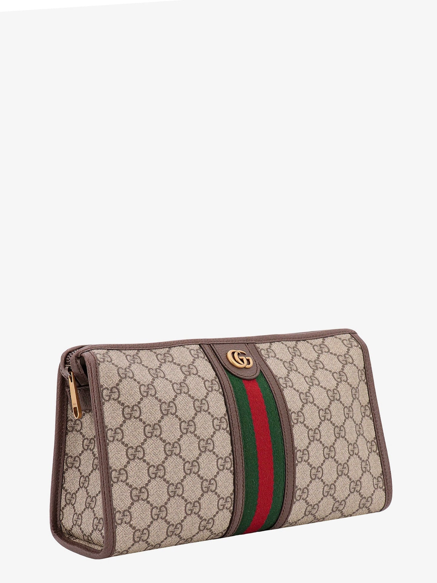 Gg supreme fabric and leather beauty case
