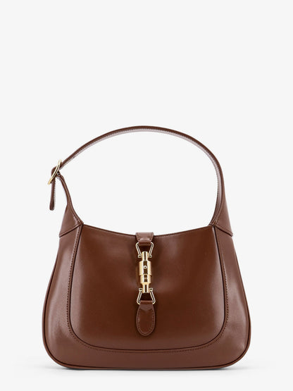Leather shoulder bag with metal details thumbnail