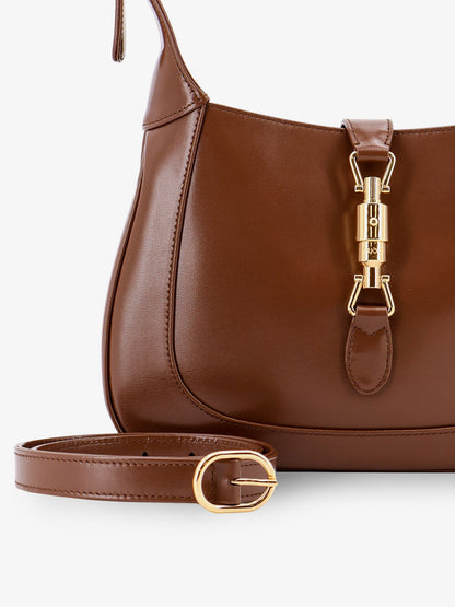 Leather shoulder bag with metal details thumbnail