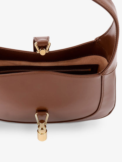 Leather shoulder bag with metal details thumbnail