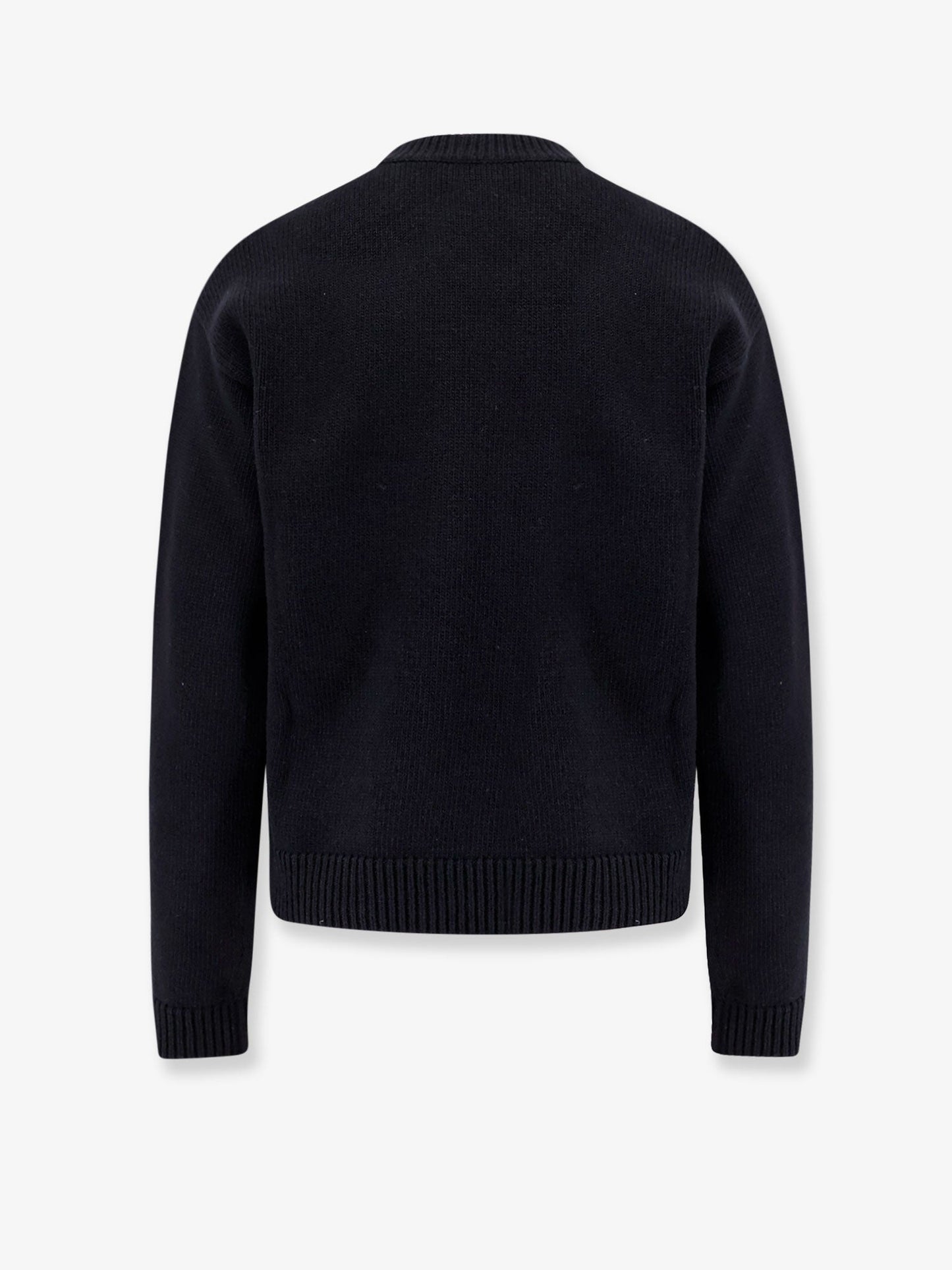 Maglia in lana con ricamo gucci sulla parte anteriore