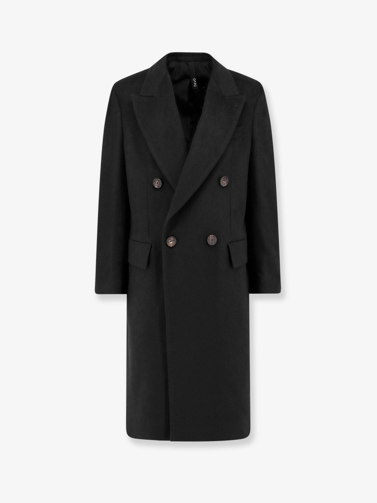 Cappotto in cashmere con fodera in satin