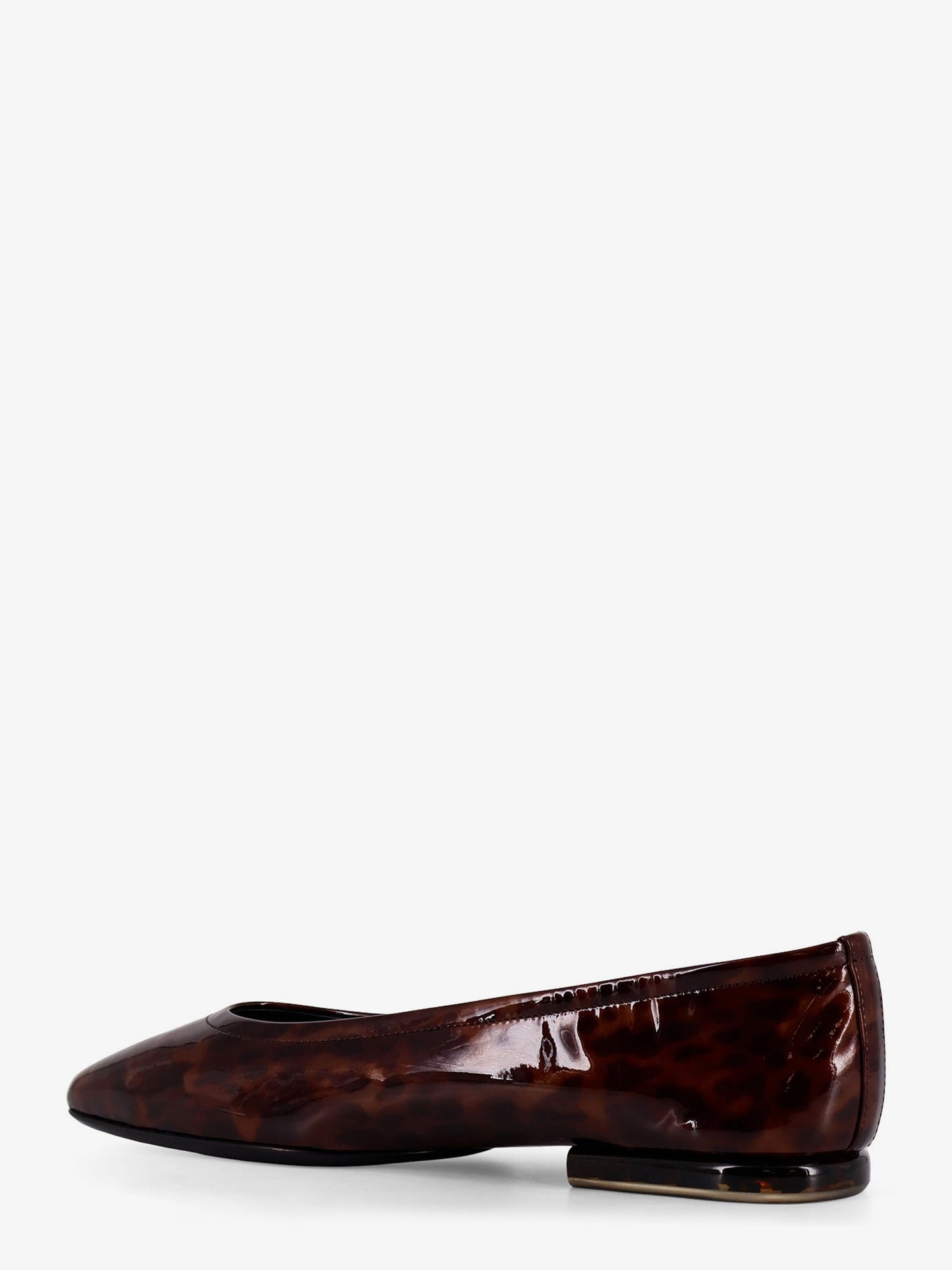 Animalier patent leather ballerinas