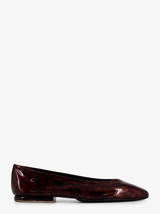 Animalier patent leather ballerinas