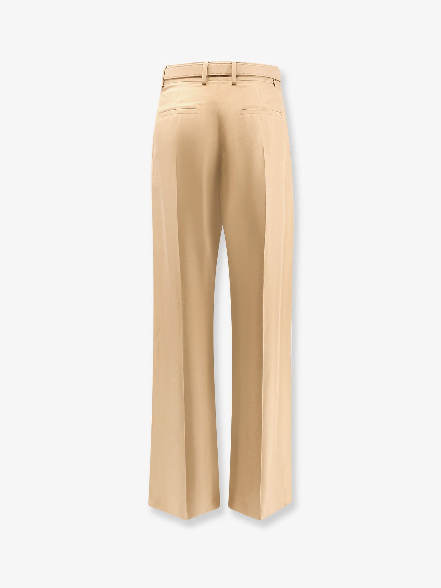 Silk trouser with belt