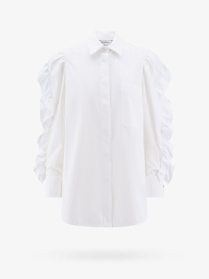 Cotton shirt with rouches detail thumbnail