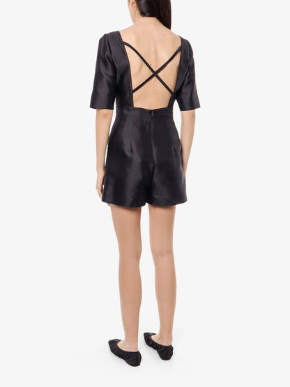 Silk and cotton jumpsuit thumbnail