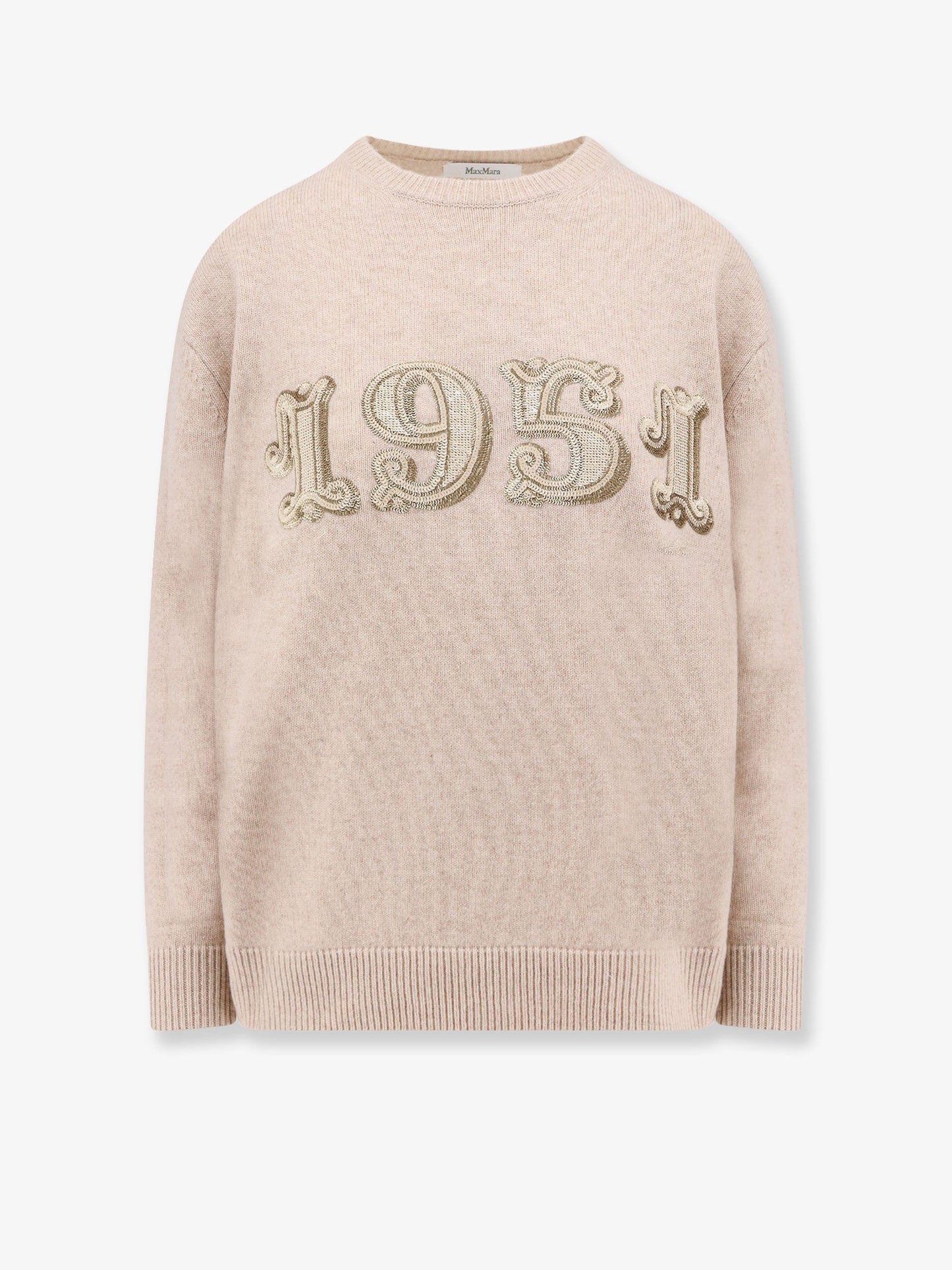 Wool and cashmere sweater with 1951 motif