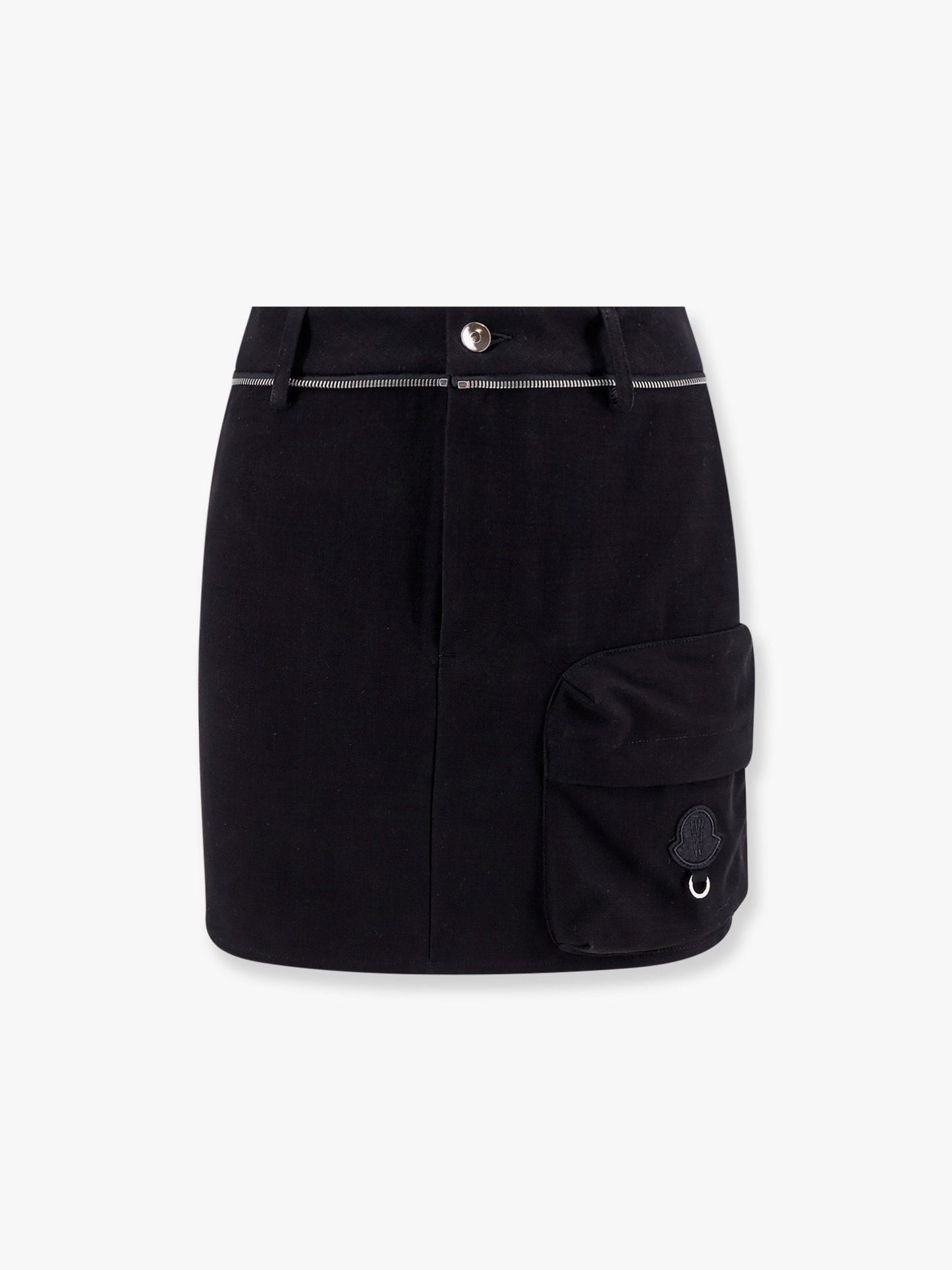 6 moncler willow smith cotton skirt with metal profile