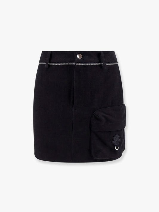 6 moncler willow smith cotton skirt with metal profile