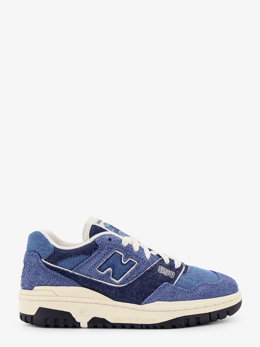 550 denim and suede sneakers