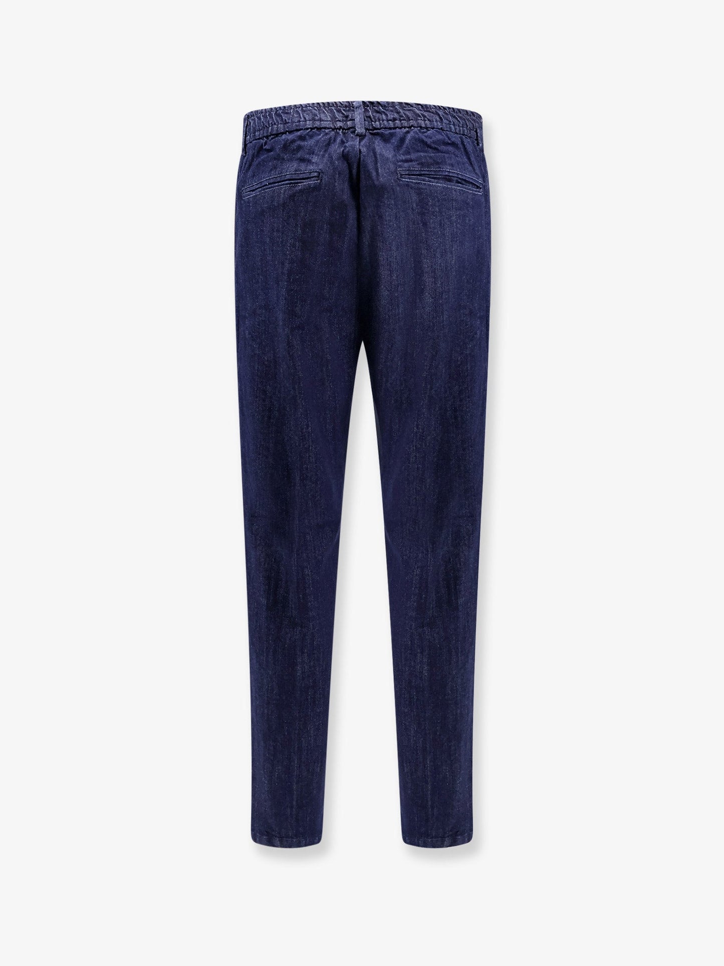 Blue denim jeans with drawstring