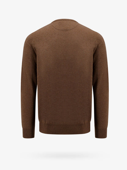 Regular fit responsible wool sweater with embroidered logo thumbnail