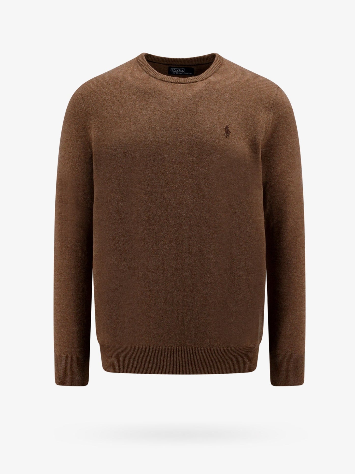 Regular fit responsible wool sweater with embroidered logo