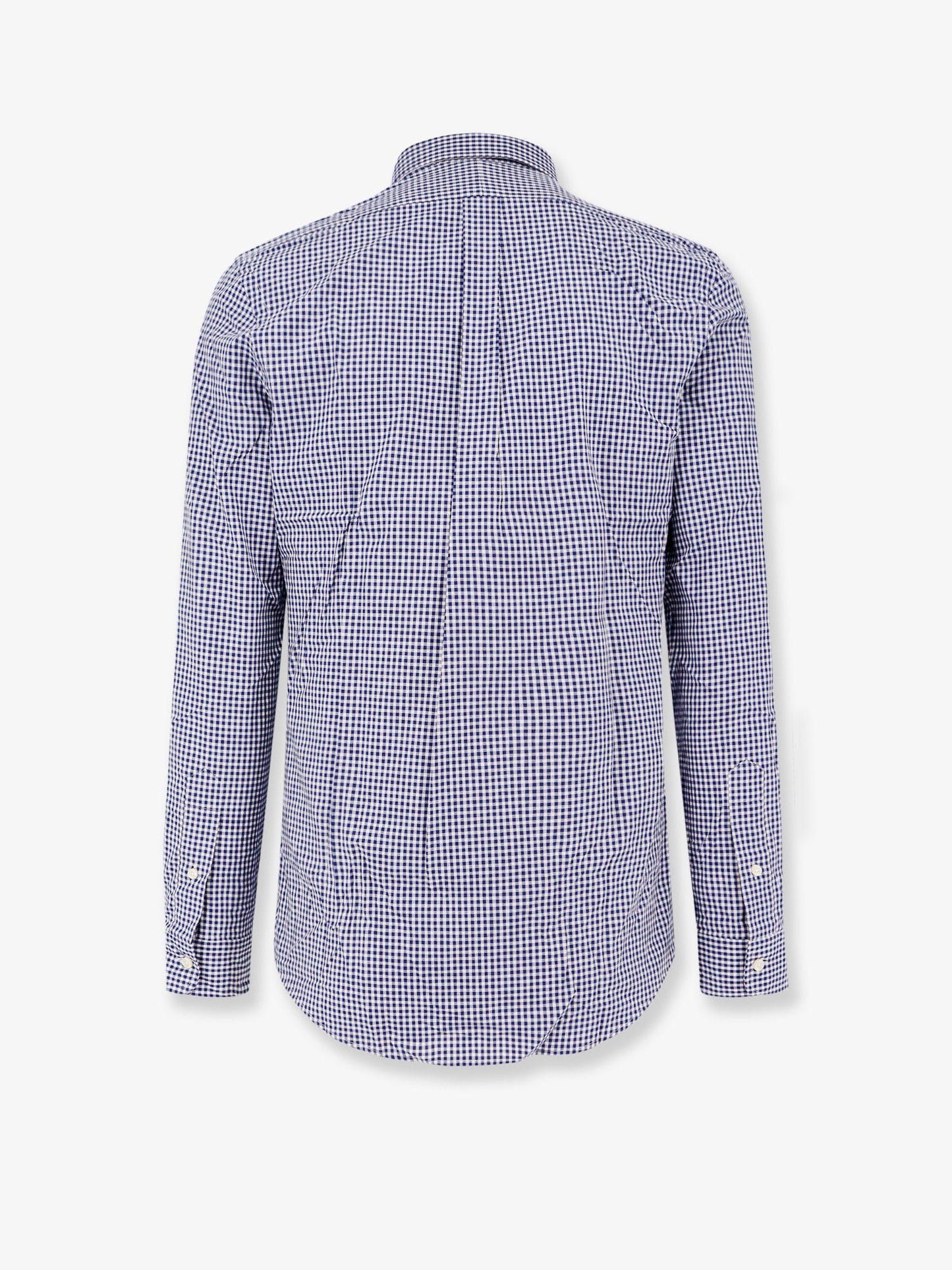 Slim fit buttoned-down stretch fabric shirt