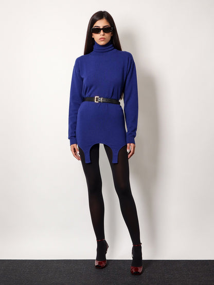 Cashmere sweater with garter detail thumbnail