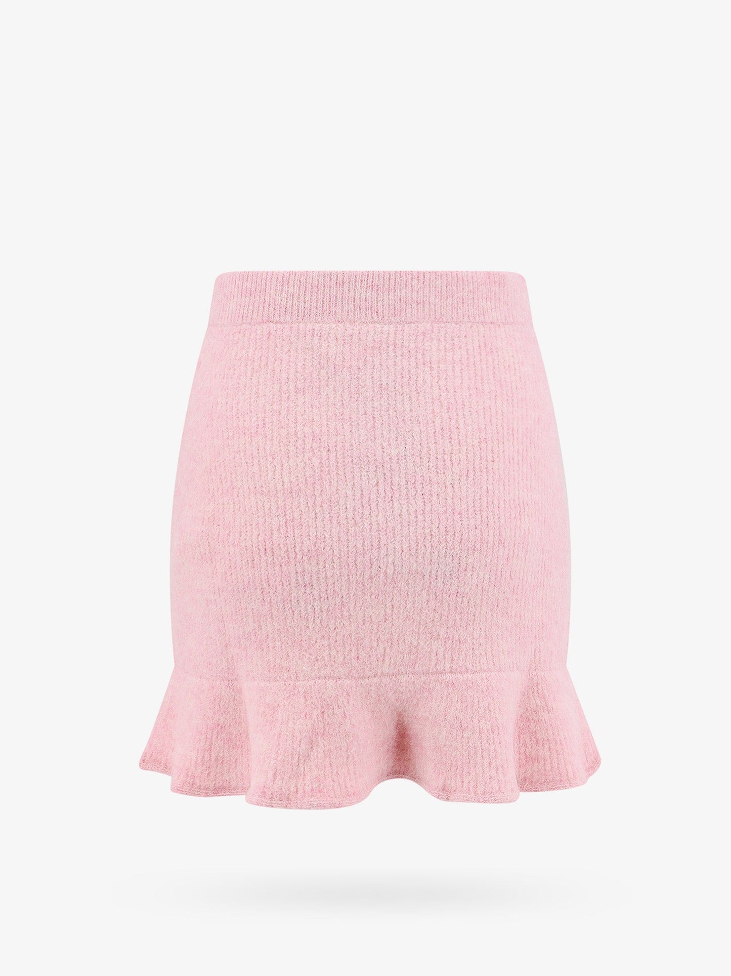 Alpaca blend skirt with jewel buttons