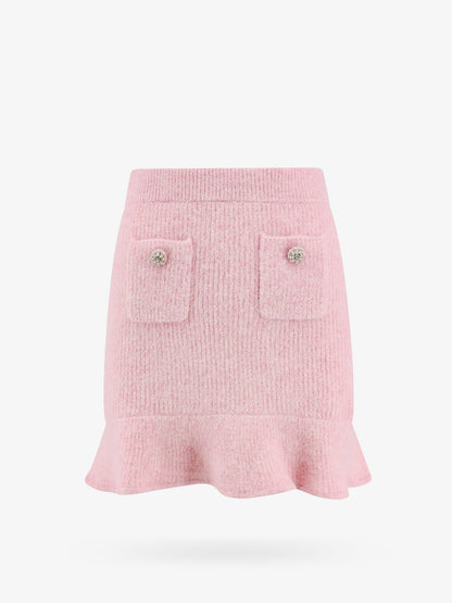 Alpaca blend skirt with jewel buttons thumbnail
