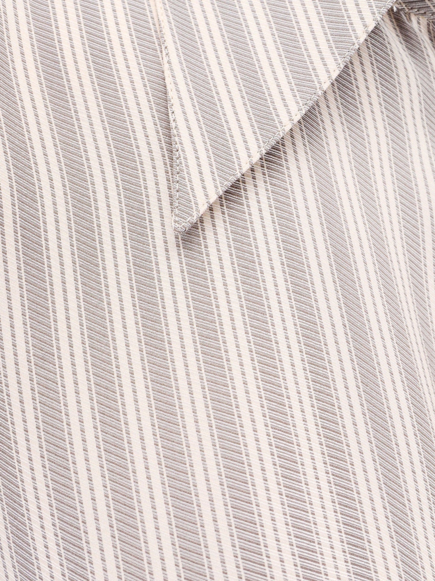 Camicia parave in seta a righe