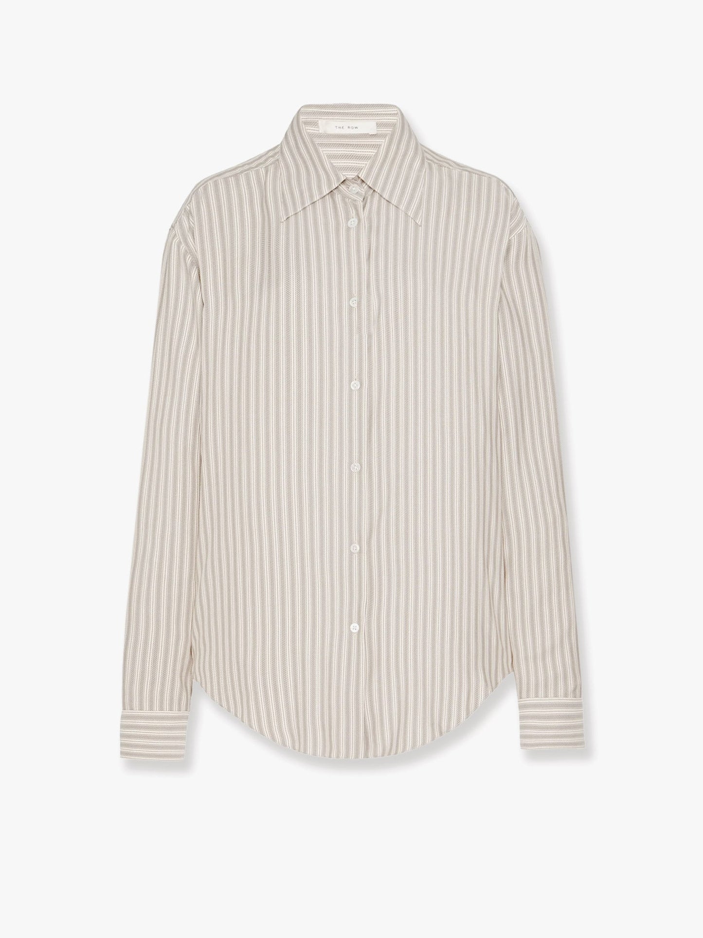 Camicia parave in seta a righe