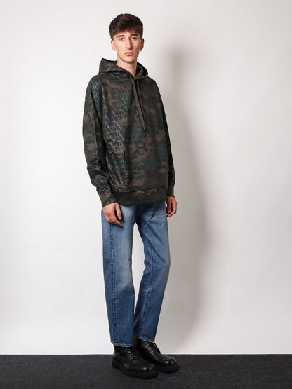 Jersey sweatshirt with toile iconographe camouflage print thumbnail