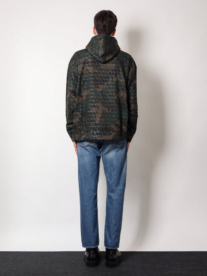 Jersey sweatshirt with toile iconographe camouflage print thumbnail