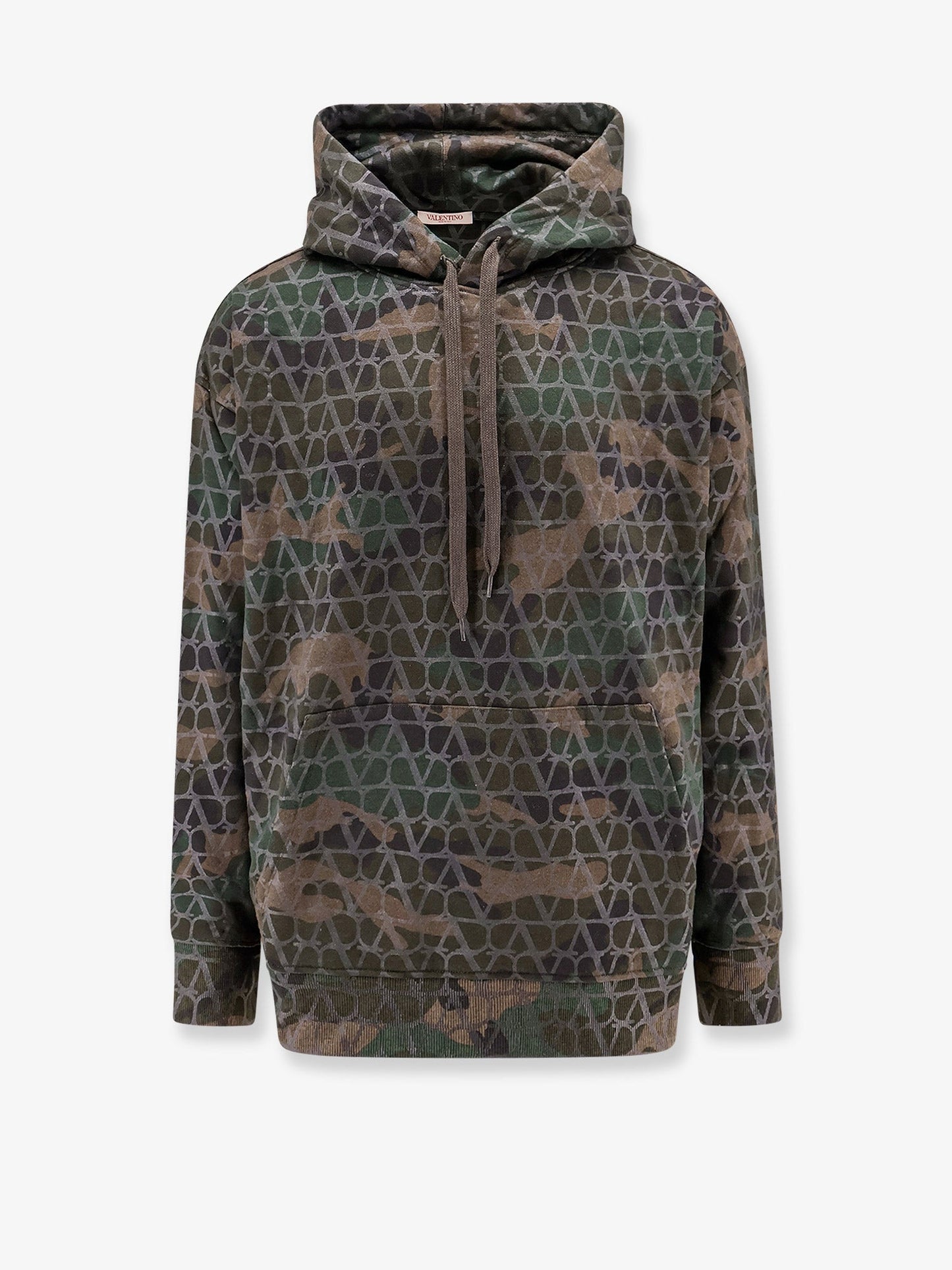 Jersey sweatshirt with toile iconographe camouflage print