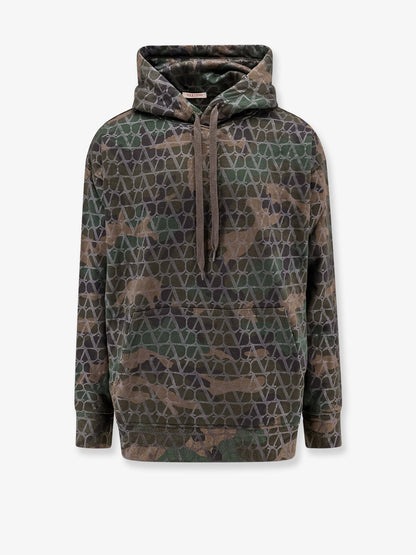 Jersey sweatshirt with toile iconographe camouflage print thumbnail