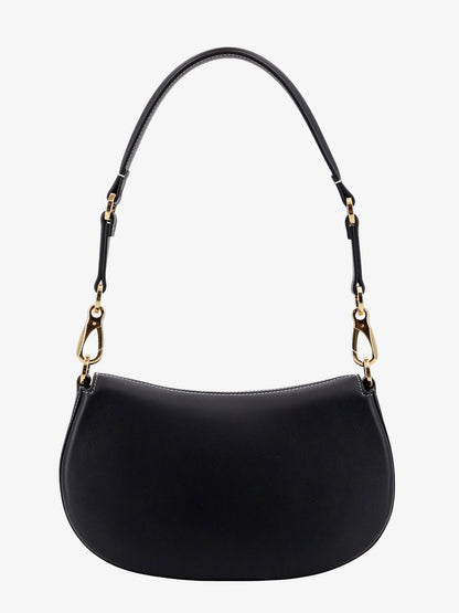 Leather shoulder bag with VLogo signature detail thumbnail
