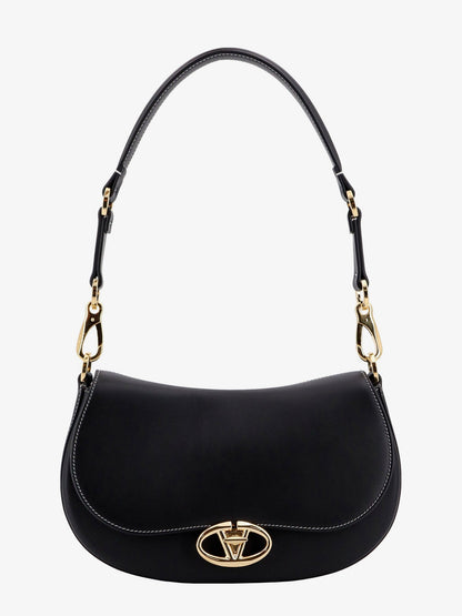 Leather shoulder bag with VLogo signature detail thumbnail