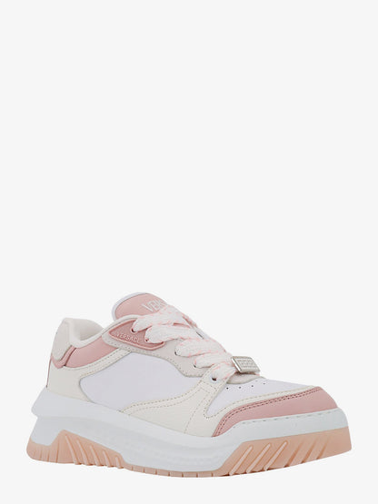 Leather sneakers with greca detail thumbnail