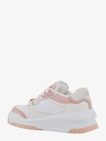 Leather sneakers with greca detail thumbnail
