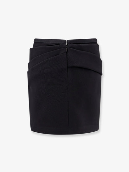 Responsible wool mini skirt with medusa detail thumbnail