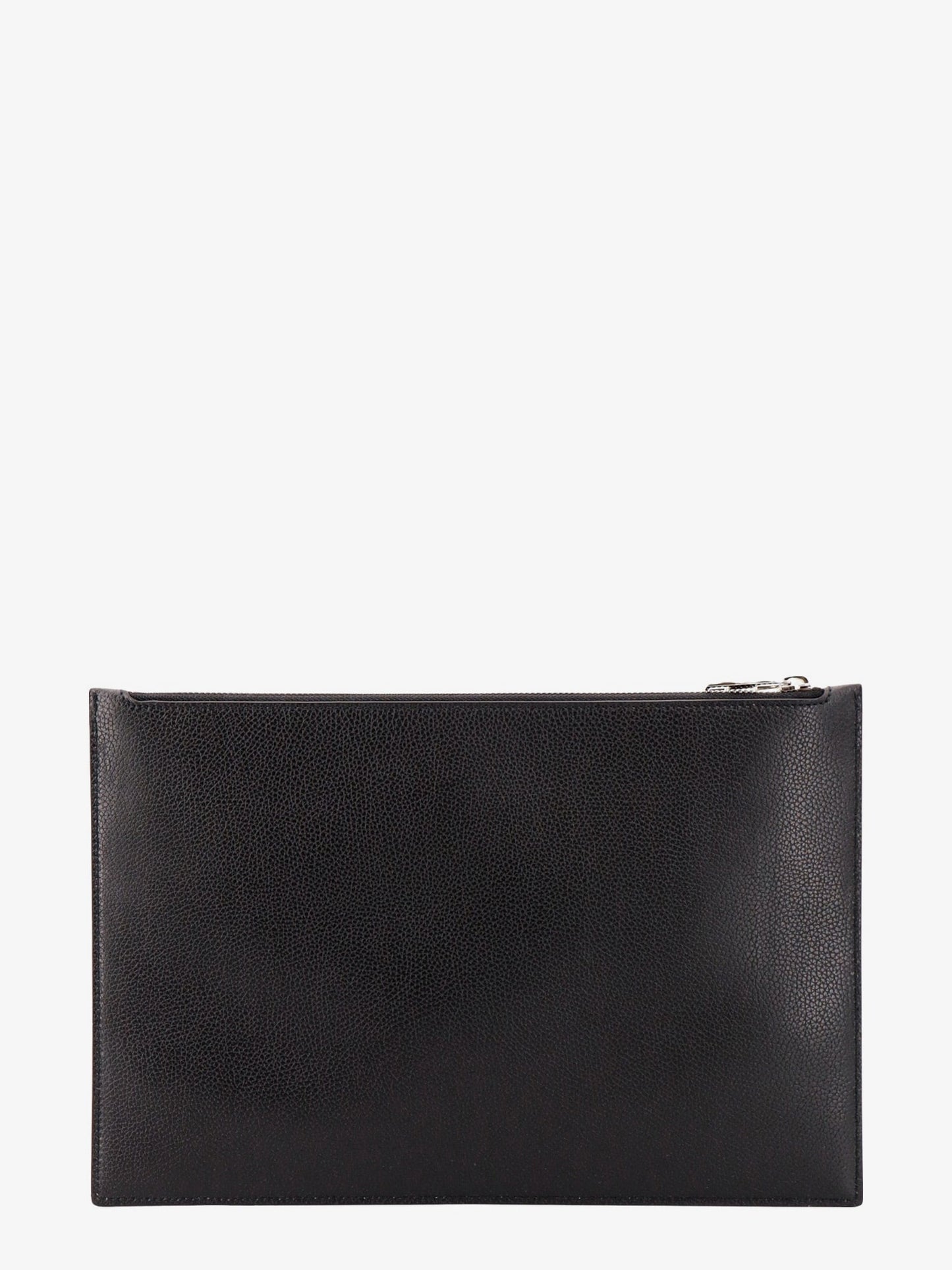Leather clutch with mcqueen graffiti logo