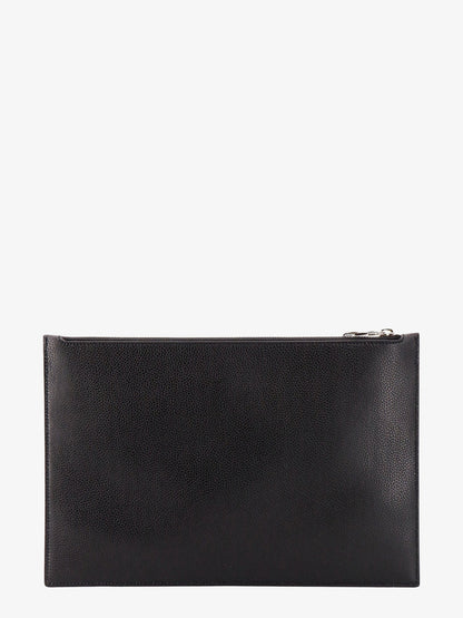 Leather clutch with mcqueen graffiti logo thumbnail