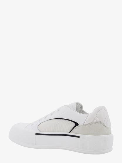 Leather and canvas sneakers thumbnail
