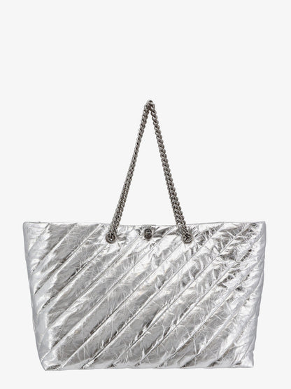 Borsa a spalla in pelle trapuntata con monogramma forntale thumbnail