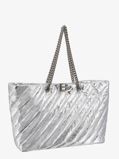 Borsa a spalla in pelle trapuntata con monogramma forntale thumbnail
