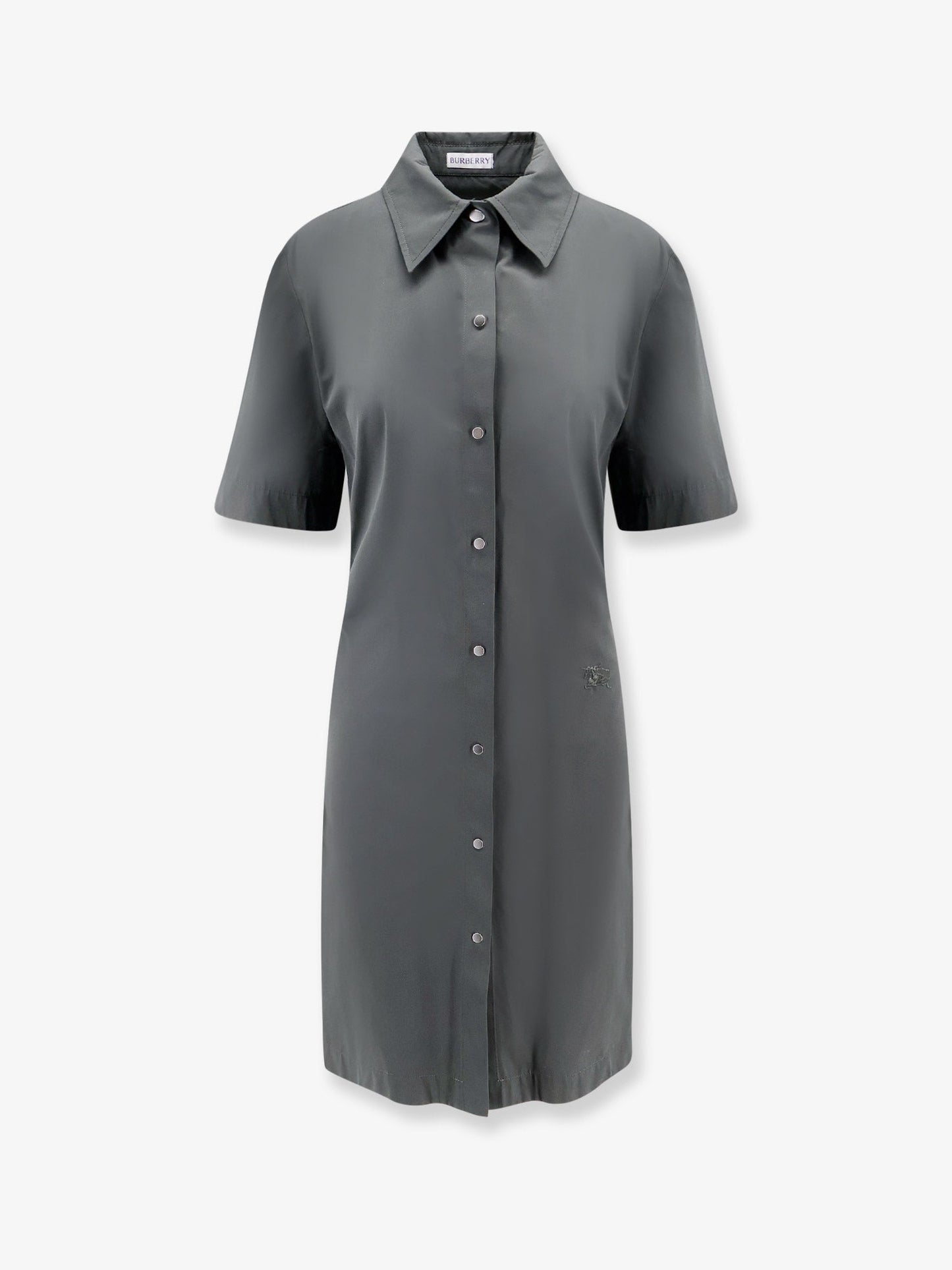 Cotton blend dress with ekd embroidery