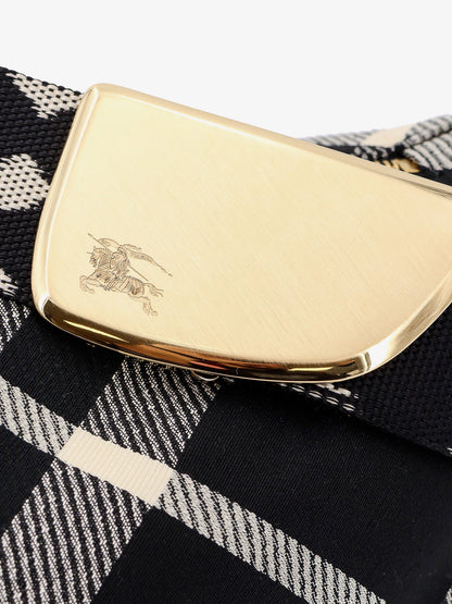 Fabric shoulder bag with burberry check motif thumbnail