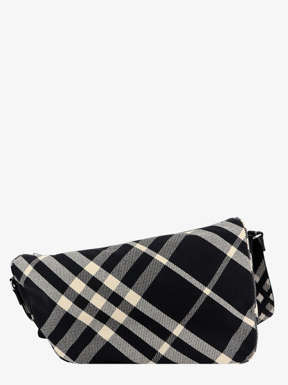 Messenger cotton blend bag with burberry check jacquard motif thumbnail