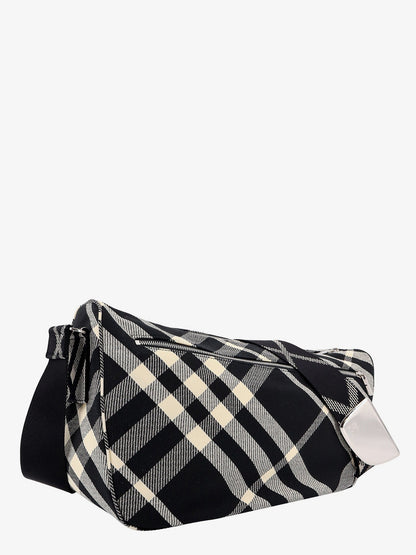 Messenger cotton blend bag with burberry check jacquard motif thumbnail