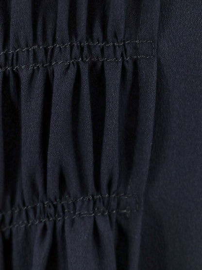 Silk dress with frontal drapery thumbnail