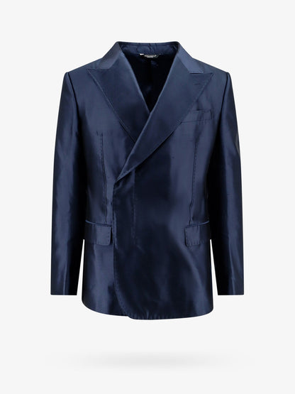 Satin blazer with peak lapel thumbnail
