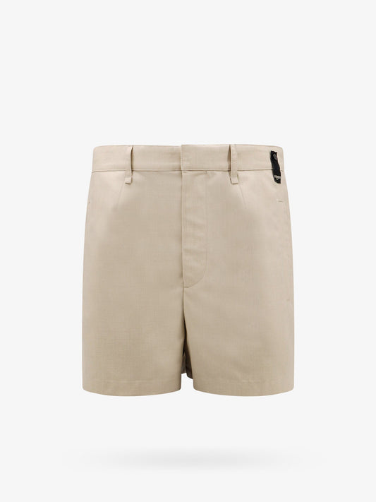 Wool shorts with 'Made in Fendi' label