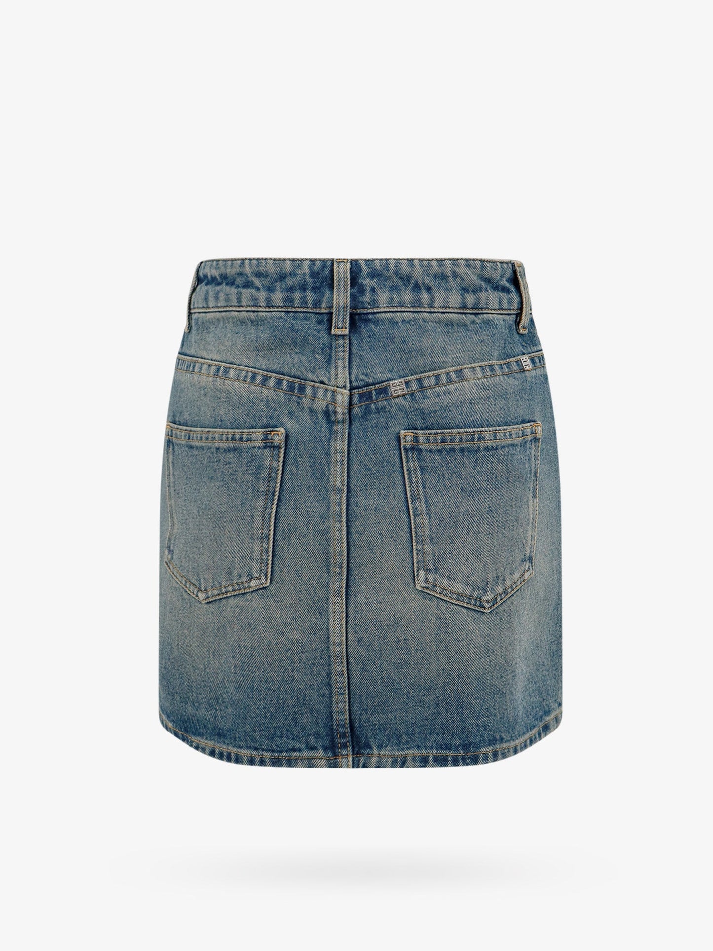 Denim skirt with 4g chain