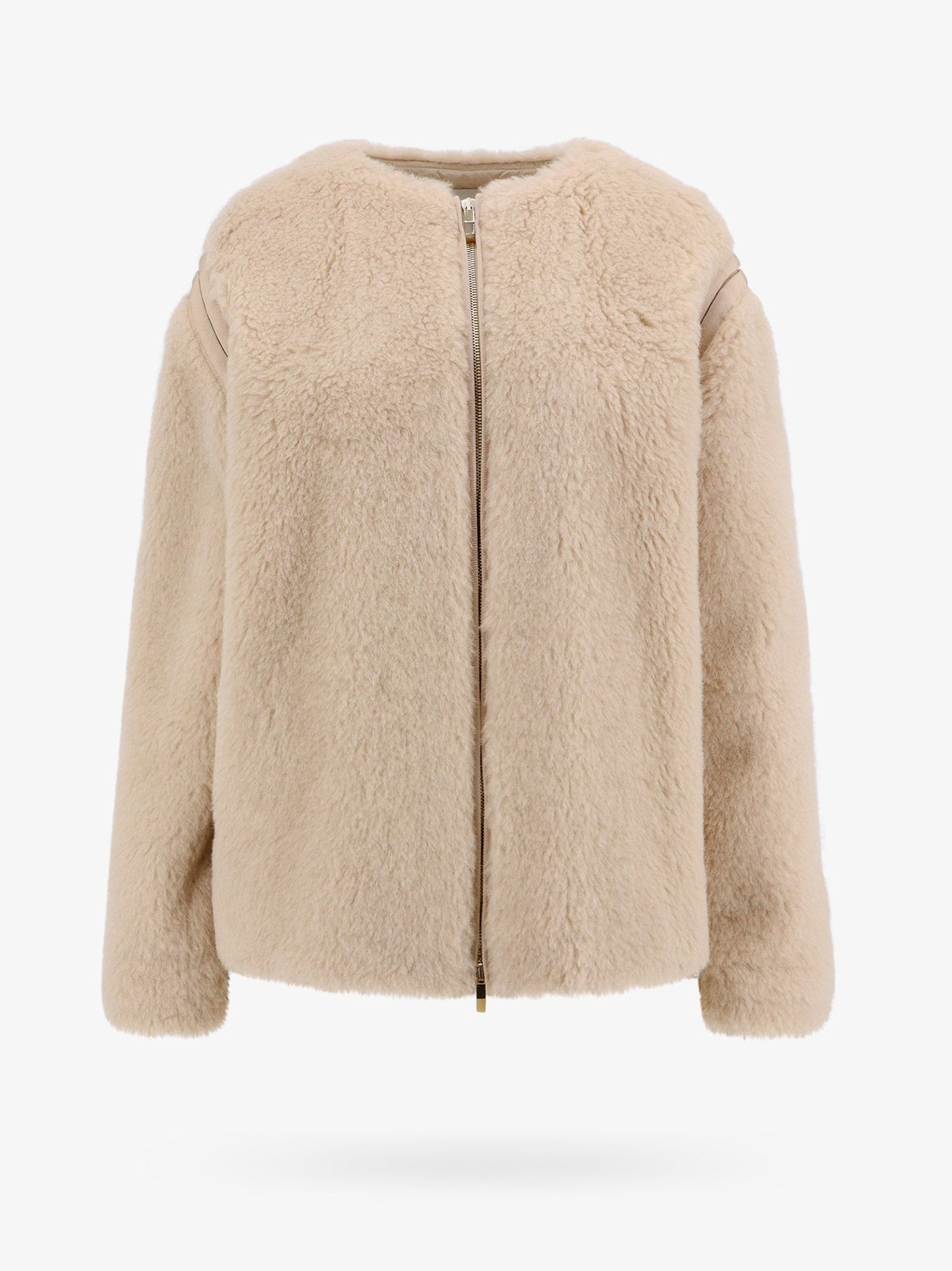 Alpaca and virgin wool fur jacket