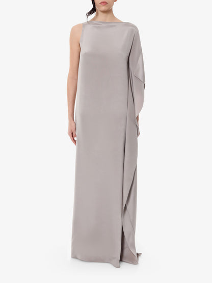 Silk dress with lateral rouches thumbnail