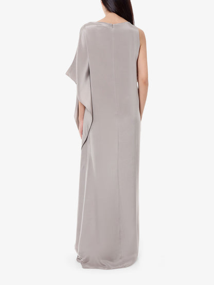 Silk dress with lateral rouches thumbnail