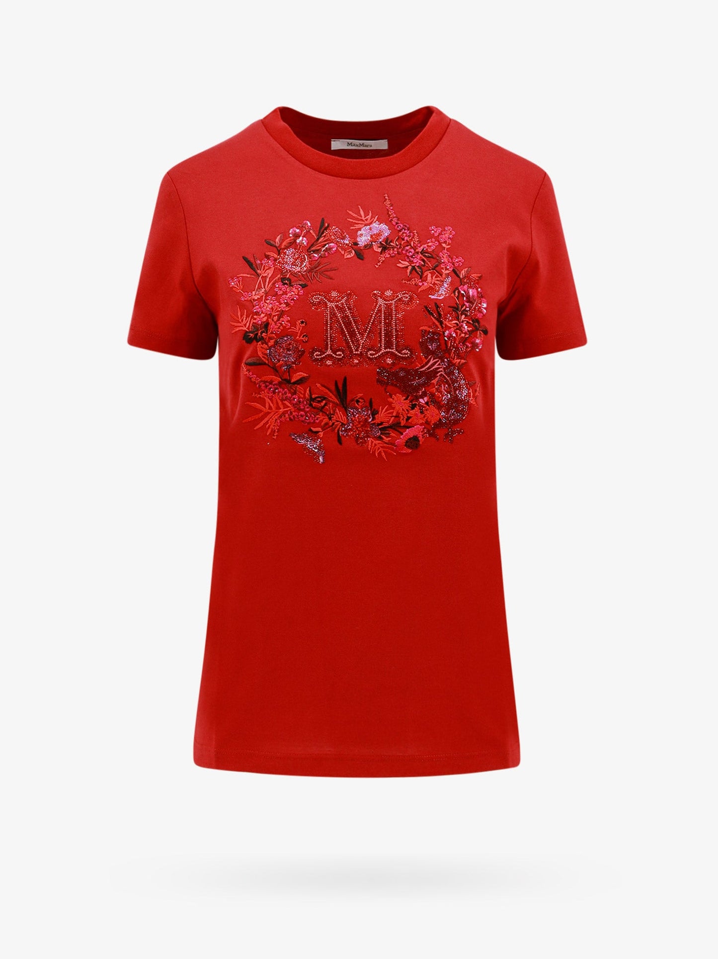 Cotton t-shirt with frontal monogram
